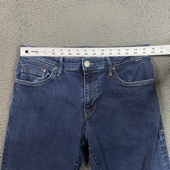 Mavi Jeans Mens 34x34 (Fits 31x32) Blue Jake Slim Fit Dark Wash Denim Stretch - Picture 10 of 15